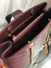 YSL Classic Shopper Red Wine 5138 35cm - 5