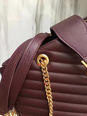 YSL Classic Shopper Red Wine 5138 35cm - 4