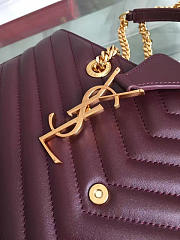 YSL Classic Shopper Red Wine 5138 35cm - 3