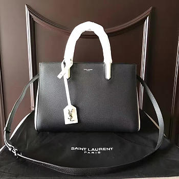 YSL Cabas Rive Gauche Gain Poudre Embossed Leather 5142 30cm