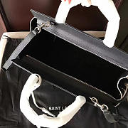 YSL Cabas Rive Gauche Gain Poudre Embossed Leather 5142 30cm - 5