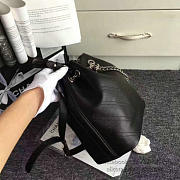 Chanel Calfskin Bucket Bag Balck A93597 27cm - 4