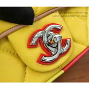 Chanel Yellow Multicolor Small Flap Bag A150301 23cm - 4