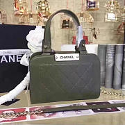 Chanel Small Label Click leather Shopping Bag Green A93731 20cm - 2