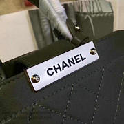 Chanel Small Label Click leather Shopping Bag Green A93731 20cm - 5