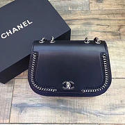 Chanel Calflskin Flap Bag Black A98775 24cm - 1