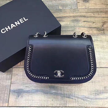 Chanel Calflskin Flap Bag Black A98775 24cm