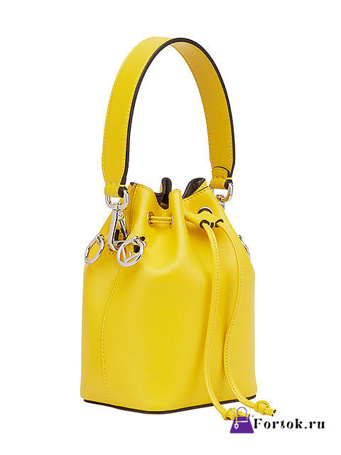 Fendi Mini Leather Mon Tresor Bucket Bag 19cm - 1