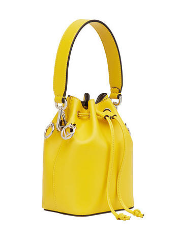 Fendi Mini Leather Mon Tresor Bucket Bag 19cm