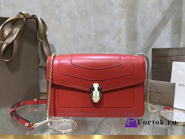 Bvlgari Serpenti Forever Calf Leather Flap Cover Crossbody Bag 280177 - 1