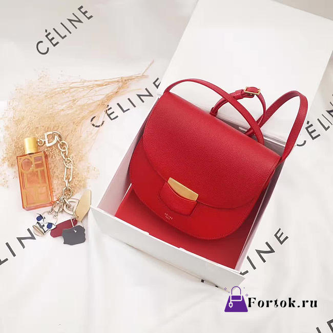 Celine Leather Compact Trotteur Z1120 19cm  - 1