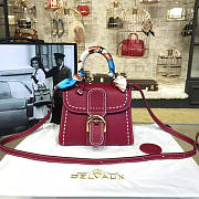 Delvaux Mini Brillant Satchel Red 1480 20cm - 1