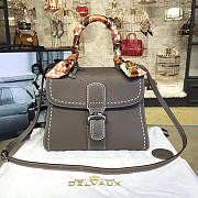 Delvaux MM Brillant Satchel Gray 1488 28cm  - 1