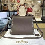 Delvaux MM Brillant Satchel Gray 1488 28cm  - 3
