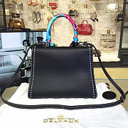 Delvaux MM Brillant Satchel Black 1489 28cm  - 5