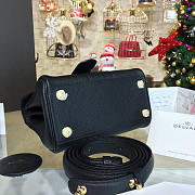 Delvaux Mini Brillant Satchel Leather Black 1509 20cm - 3