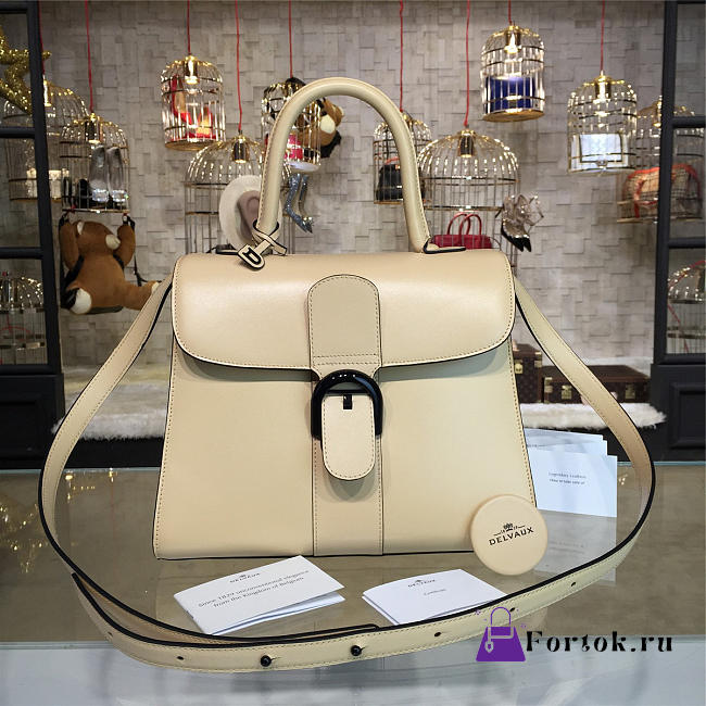 Delvaux MM Brillant Satchel Apricot 1515 28cm - 1
