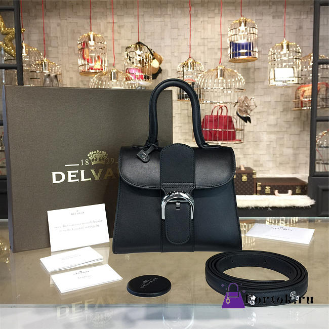 Delvaux Mini Brillant Satchel Black 1521 20cm - 1