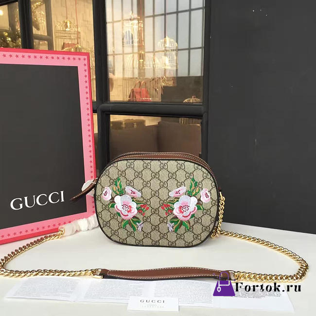 Gucci GG Supreme mini chain bag - 1
