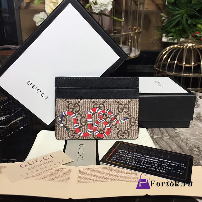 Gucci GG Leather Card holder 010 - 1