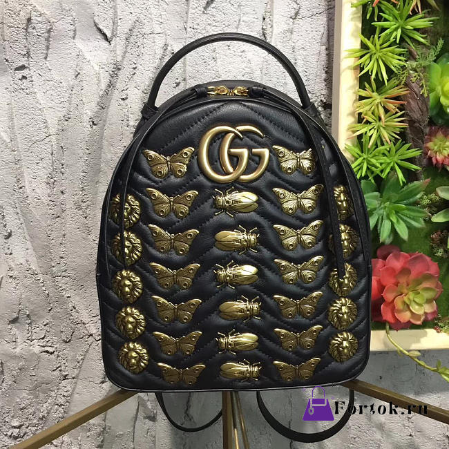 Gucci GG Leather Backpack 04 22cm - 1