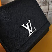  Louis Vuitton LOCKME II COMPACT WALLET Black 3170 - 4