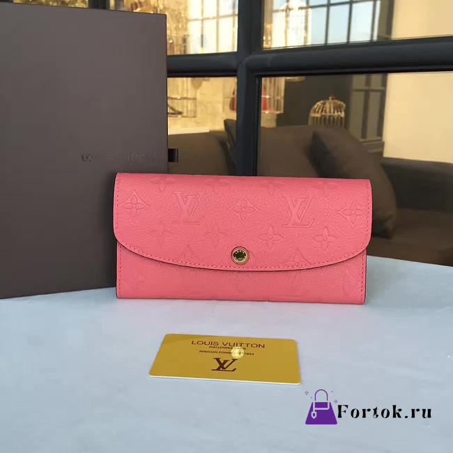 Louis Vuitton EMILIE WALLET Monogram Empreinte Leather 3408 19cm - 1