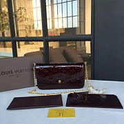 Louis Vuitton POCHETTE FELICIE Amarante 3563 21cm - 2
