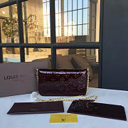 Louis Vuitton POCHETTE FELICIE Amarante 3563 21cm - 3