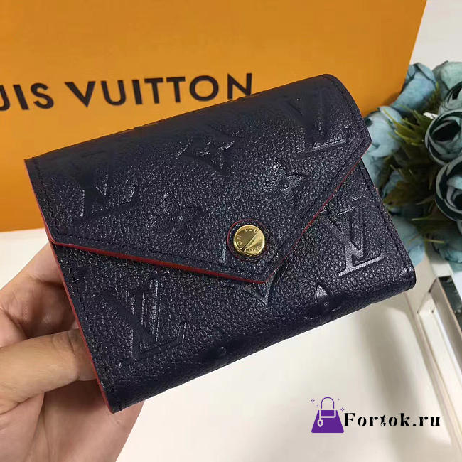 Louis Vuitton Victorine Wallet Marine Rouge 3779 12cm - 1