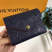 Louis Vuitton Victorine Wallet Marine Rouge 3779 12cm - 1