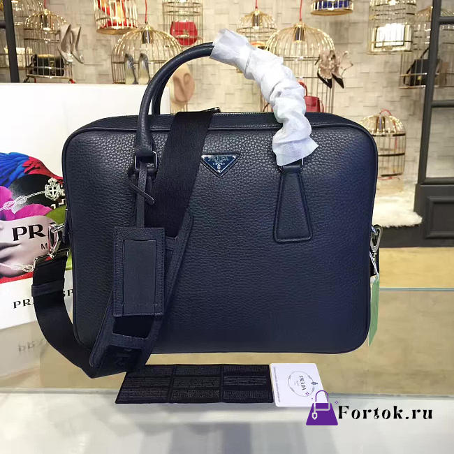 PRADA Leather Briefcase 4200 - 1