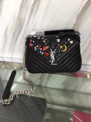 YSL MONOGRAM COLLEGE Silver 4787 24cm - 6