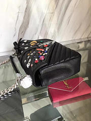 YSL MONOGRAM COLLEGE Silver 4787 24cm - 4