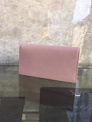 YSL MONOGRAM KATE Clutch GRAIN DE POUDRE EMBOSSED Pink 4948 25cm  - 4