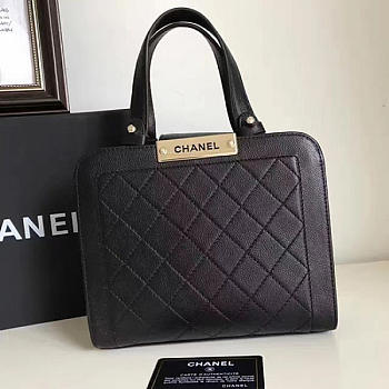 Chanel Shopping Bag Black A93732 21cm