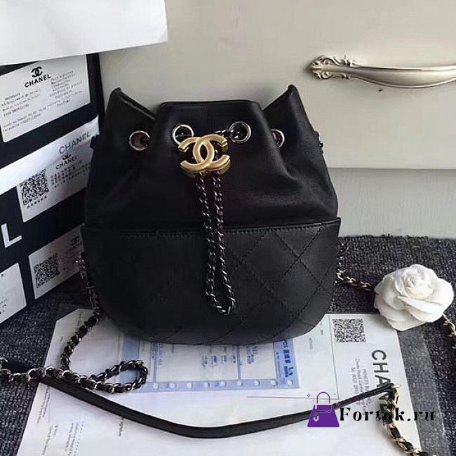 Chanels Gabrielle Purse Black A98787 20cm - 1