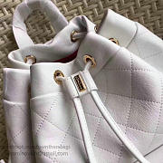 Chanel Calfskin Gold-Tone Metal Backpack White A98235 30cm - 3