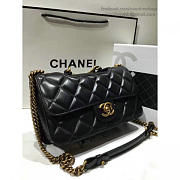 Chanel Quilted Calfskin Perfect Edge Gold Black A14041 26.5cm - 4
