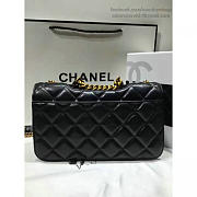 Chanel Quilted Calfskin Perfect Edge Gold Black A14041 26.5cm - 5