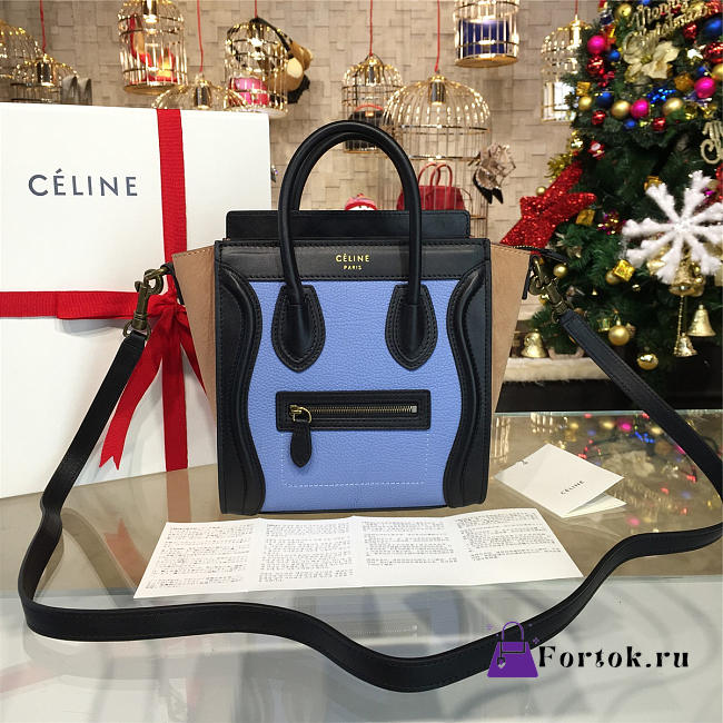 Celine Leather Nano Luggage Z975 20cm  - 1