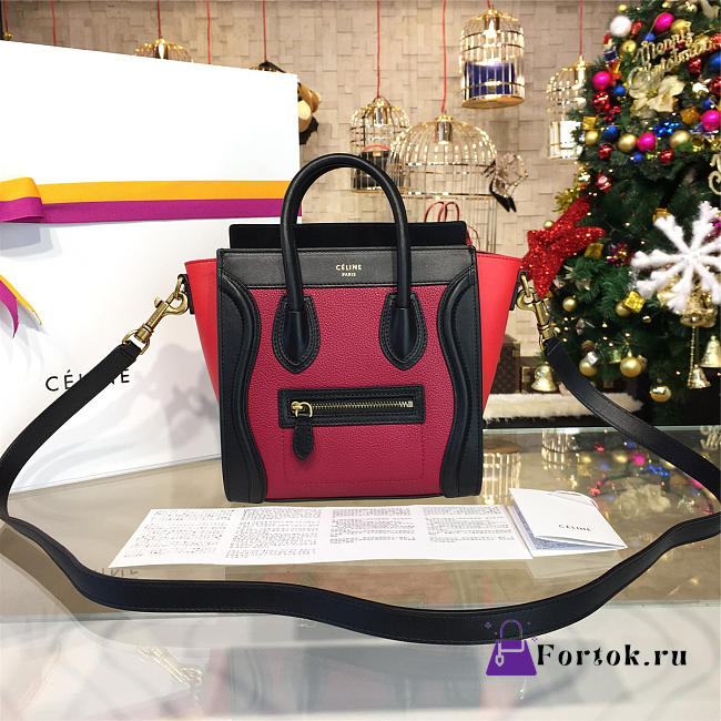 Celine Leather Nano Luggage Z984 20cm  - 1