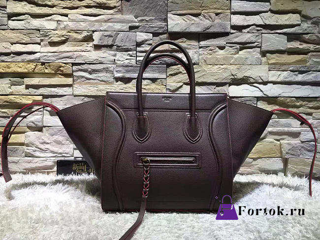 Celine Leather Luggage Phantom 30cm  - 1