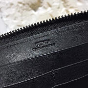 Fendi Wallet Crocodile Leather Black 18.5cm - 6