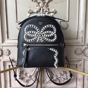 Fendi Backpack Black 1992 25cm