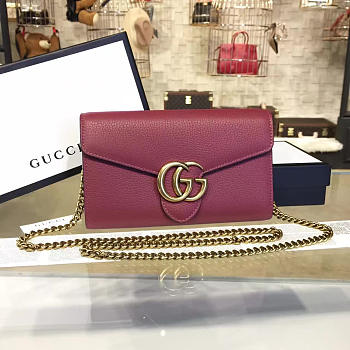 Gucci GG Leather Marmont 2177 20cm