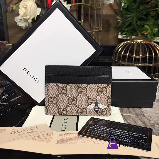 Gucci GG Leather Card holder 02 - 1