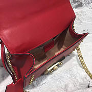 Gucci GG Leather Padlock studded Red 2624 19.5cm - 3