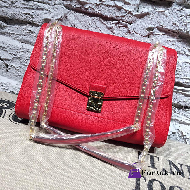 LV St Germain MM Monogram Empreinte Leather red 3115  - 1