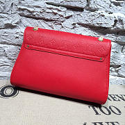 LV St Germain MM Monogram Empreinte Leather red 3115  - 3